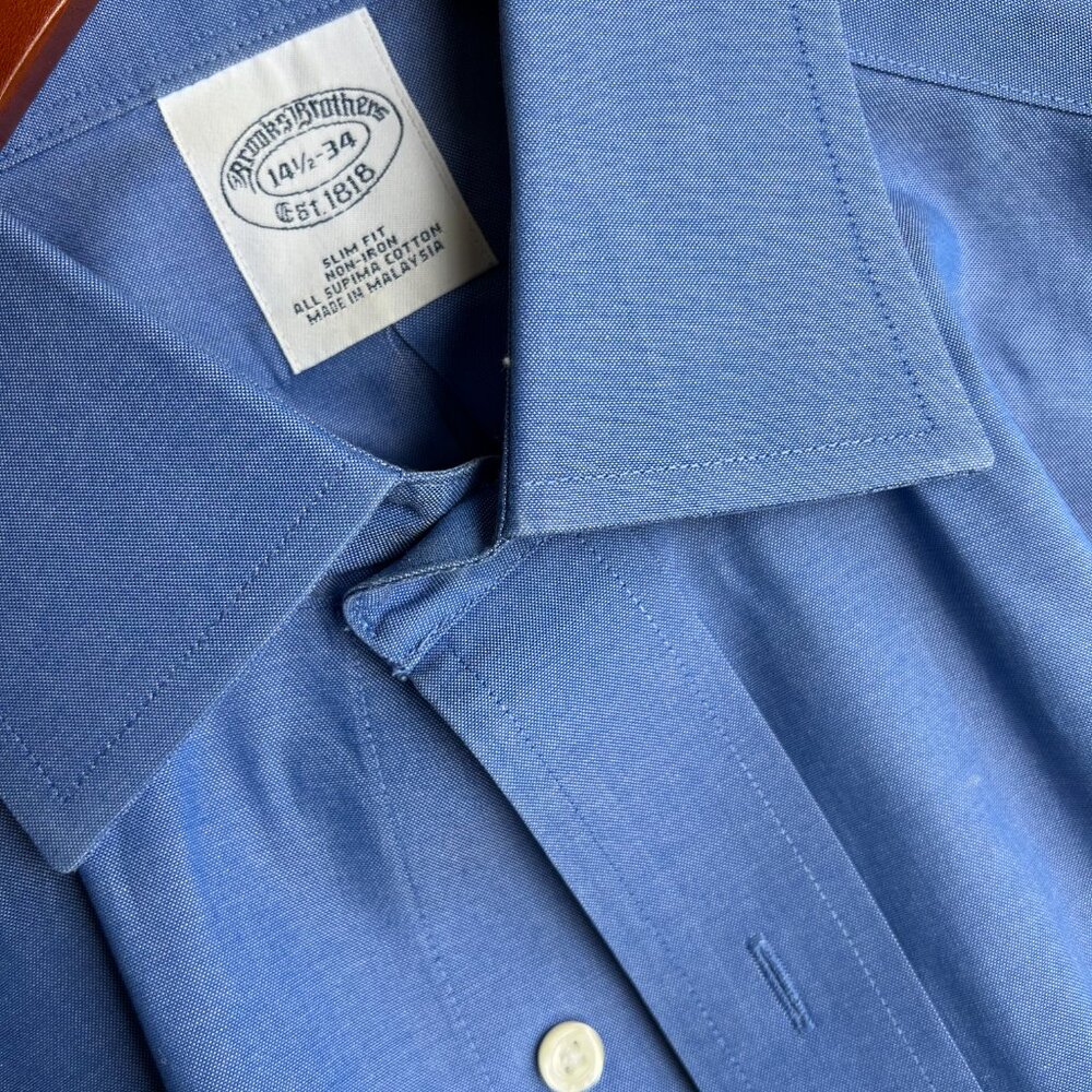 Brooks Brothers Button Up Dress Shirt - Slim Fit  (4 pack) - Picture 3 of 6